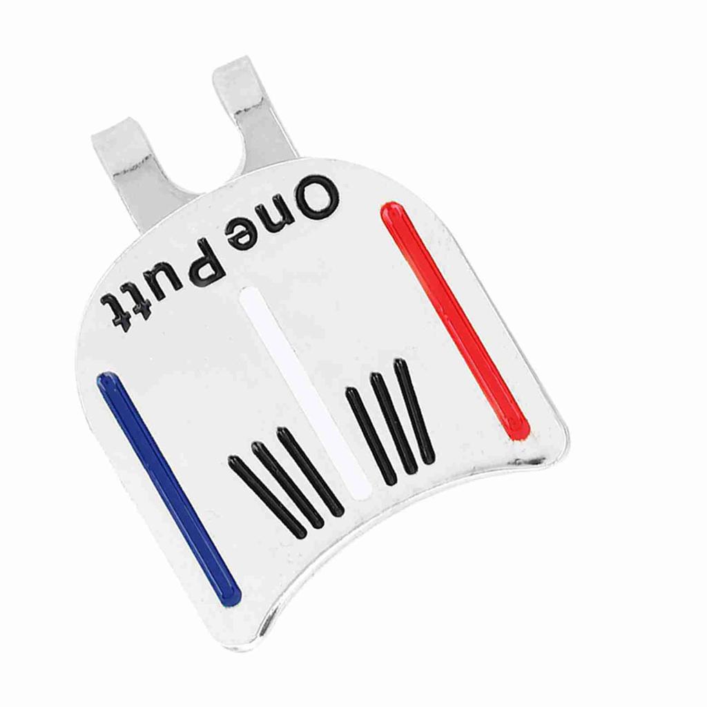 One Putt Durable Metal Golf Mini Magnetic Ball Marker Golfer Hat Visor Clip Accessory (2#)