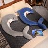 Cartoon Soft Shark Pillow Plush Toy Big Shark Doll Girl Sleeping Leg Long Pillow Muppet Doll
