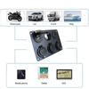 12V Multi-Functions Power Panel Cigarette Lighter Dual USB Charger Digital Voltmeter Socket Plug with Toggle Switch for RV Yacht