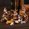 Christmas Nativity Figurines Resin Nativity Scene Statue with Stable Holy Family Statue Table Centerpieces Home Decors