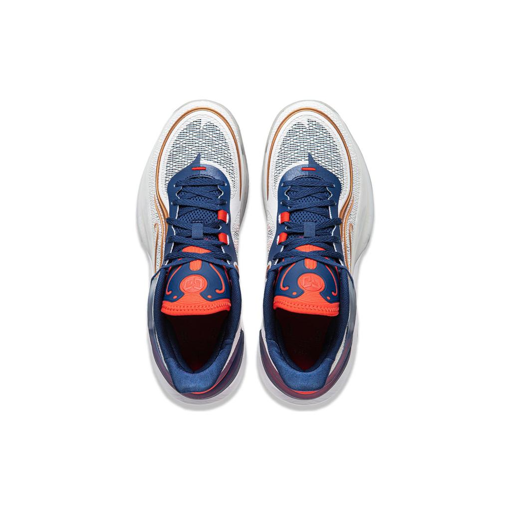 New LINING CJ 3 Basketball Shoes Men Low Top Standard White/Navy ABAU007-1