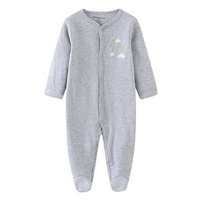 Piccole nuvole grigie Neonato Vestiti a maniche lunghe Abbigliamento per bambini Costumi infantili in cotone per bambini