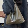 Simple and large-capacity retro high-end tote bag women's 2025 new Korean light luxury fashion versatile shoulder bag