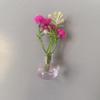 Süßes Rosa Blumen-Gürtel & Mini-Magnet-Vasen-Kühlschrank-Deko-Set