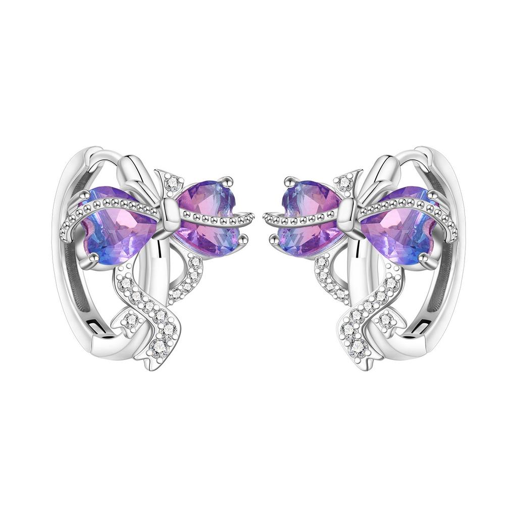 Luxury Blue Dolphin Feather Starfish Hoop Earrings Elegant Wind Ear Jewelry For Women Fashion Accessories
