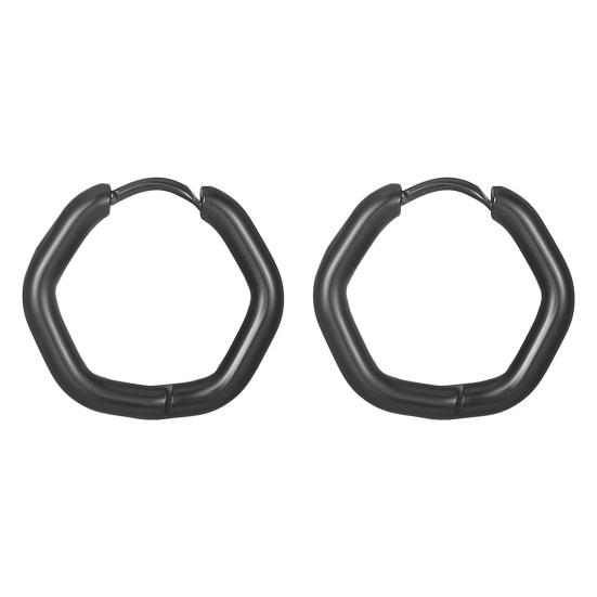 1 Pair Earrings Geometric Titanium Steel Multi-Shapes Polished Small Five Pointed Star Ladies