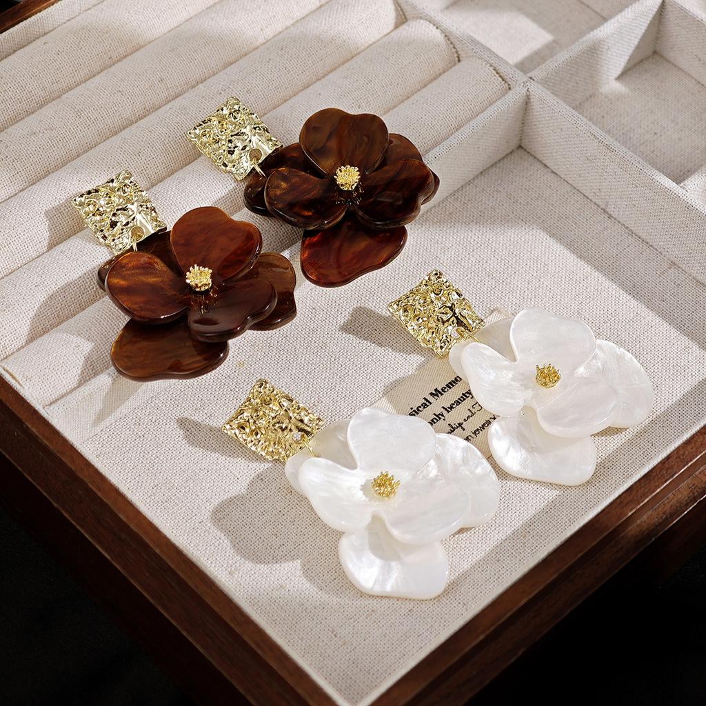 Floral, High-end, Sweet, Fashionable, Holiday-style Women’s Earrings