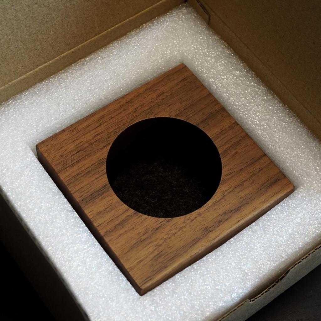 BERGBUCH Coffee Grinder Luxuriously Carved from Solid Fits Coffee Grinders Up To 53mm In Including the Timemore C3S and 1Zpresso Accessory Case Stand,