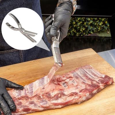 1/2/3er Set Rippchenentferner Ergonomischer Griff BBQ Fetttrimmer Geflügelvorbereitung Rindfleischvorbehandlungswerkzeug Rippchenmembran-Entfernungswerkzeug