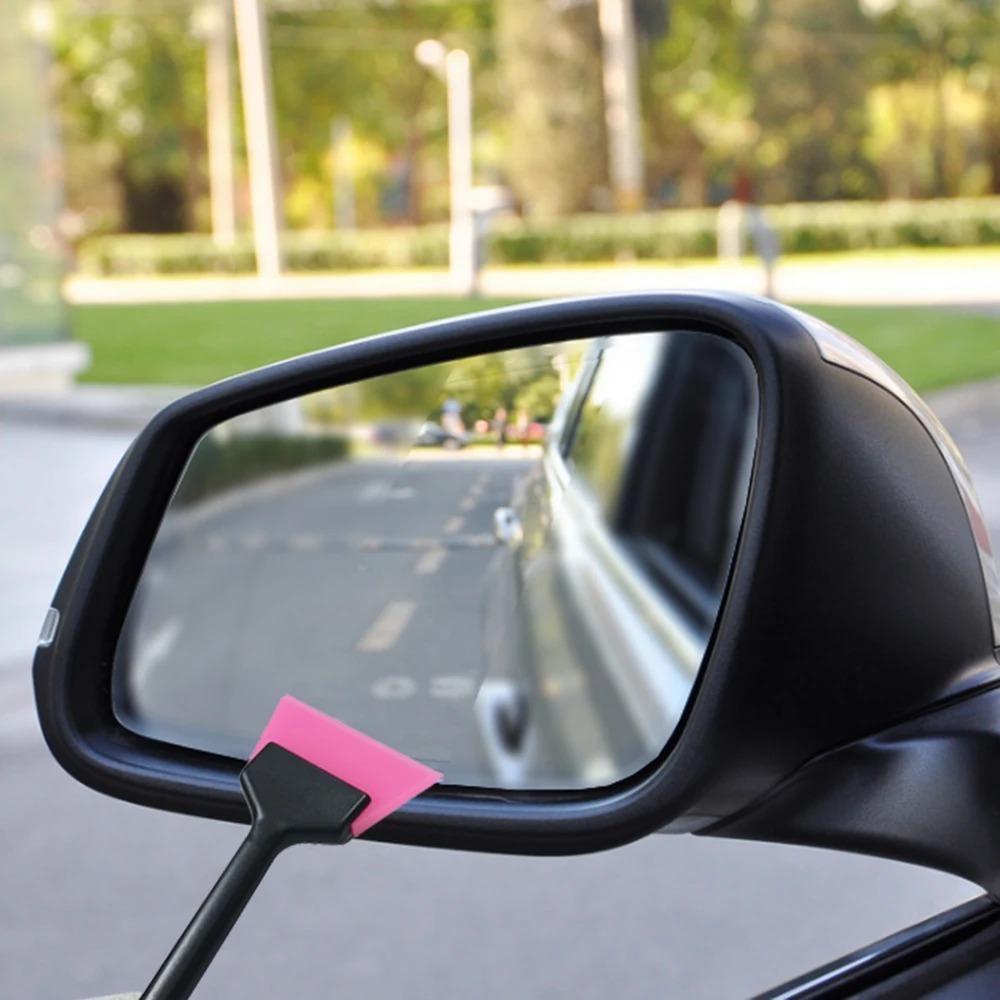 Long Plastic Handle Car Tint Squeegee Anti-Slip Window Cleaning Tool High Quality Rubber Scraper