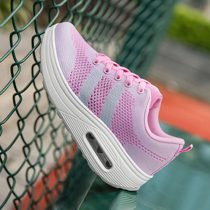 Women's Tennis Shoes Lace Up High On Platform Ladies Footwear Spring Autumn Fashion 2025 Casual 39 New Arrival Deals Aesthetic