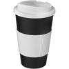 Americano 350 Ml Tumbler with Grip and Spill-proof Lid Solid Black