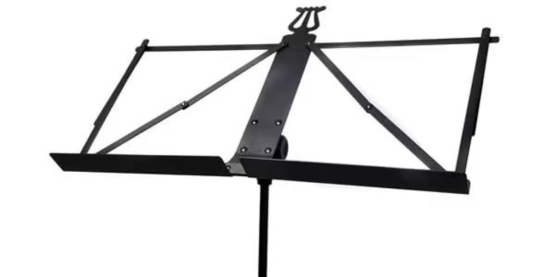 

PLAYTECH Music Stand, Ultra-Lightweight (600g), One-Touch Angle and Height Adjustments, Matte Black, Includes Soft Case