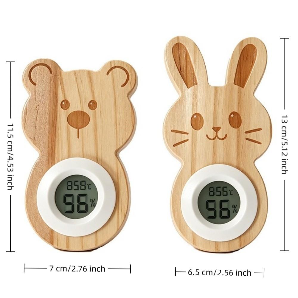 Wall Hanging Pet Cage Thermometer Birdcage Monitoring Hygrometer Rabbit Cage