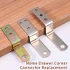 Home Drawer Corner Connector Replacement Portable Metal Z-shaped Connectors Furniture Upgrade Fixing Accessories