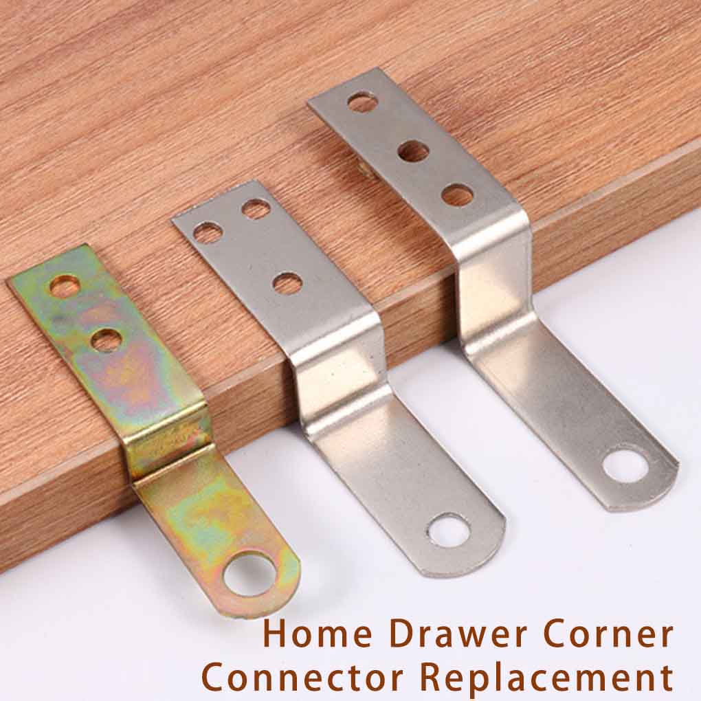 Home Drawer Corner Connector Replacement Portable Metal Z-shaped Connectors Furniture Upgrade Fixing Accessories