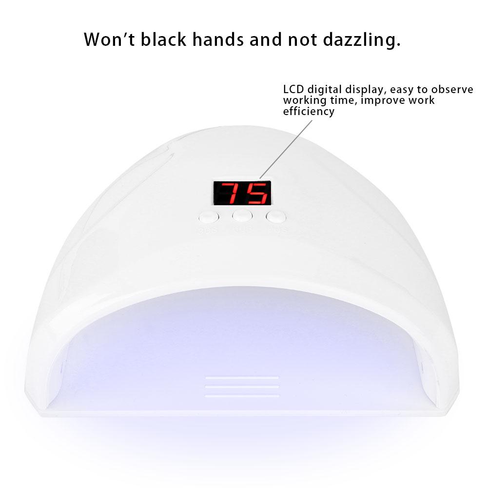 36W Intelligent LED UV Gel Nail Polish Dryer Lamp Fashion Nail Curing Machine Manicure Tool