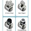 3.7V IPX6 4D 6 Blade Electric Shaver Rechargeable Bald Head Razor Hair Trimmer 6 Floating Heads Beard Wet Dry Shaving Grooming Kit New