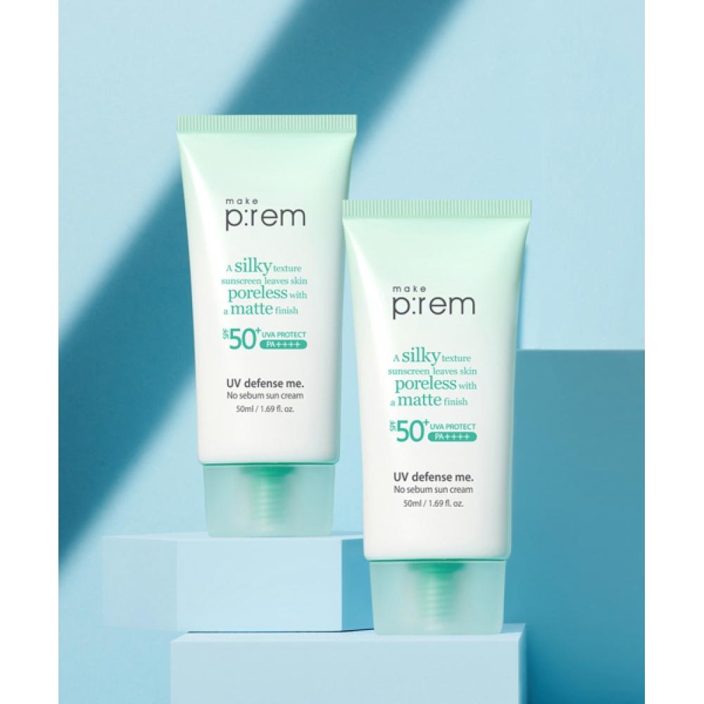 Makeprem [Geschenk] [2er-Pack] UV-Schutz ohne Talg Sonnencreme 50 ml