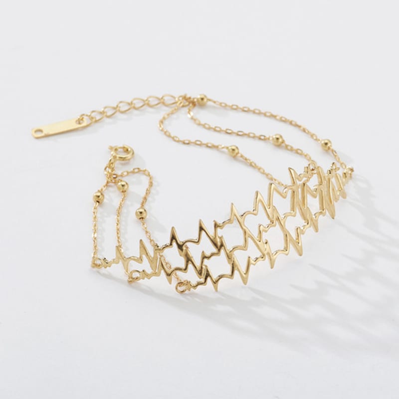 

EGOVERO Triple Heartbeat Bracelet Silver Type only