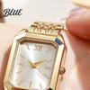 Gold Plated Watch for Women Ladies Light Luxury Style Square