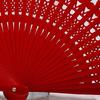 Chinese Style Double-Sided Folding Fan Hollow Double-sided Craft Gift Dancing Printing Wood Spanish Hand Fan Party Supplies