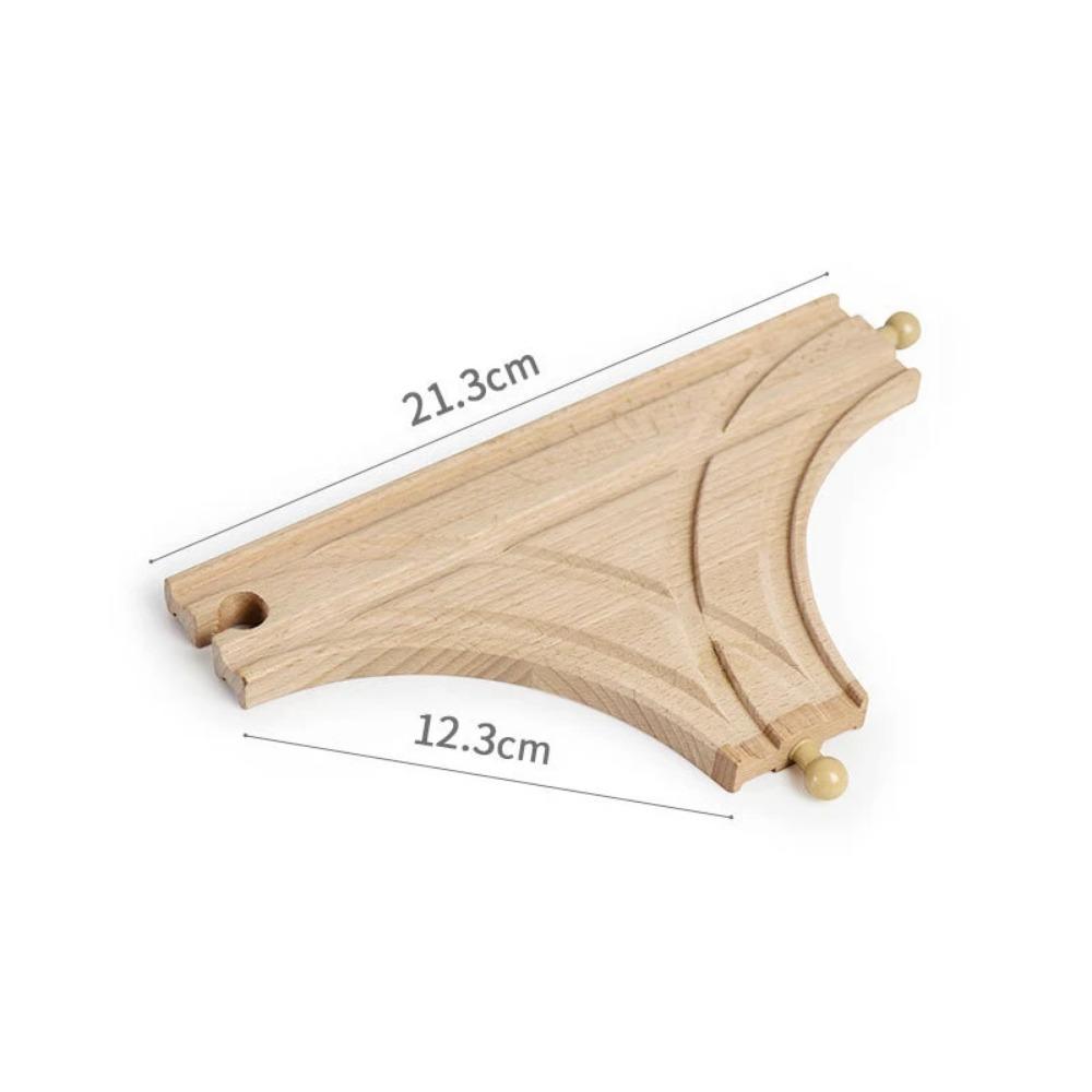 New Wooden Train Track Adapter Rail Building Block Connector Compatible All Brand Wood Railway Wooden Train Track Accessories