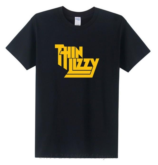 Heavy Metal Rock Band Thin Lizzy T Shirt Men Tops Music Singer Tshirt Short Sleeve Cotton Oneck Tee Top Clothes