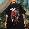 3d Japanese Samurai Print Men's T-Shirt Summer Fashion Casual T-Shirt For Men Street Trend Oversized Tees Half Sleeve Pullover