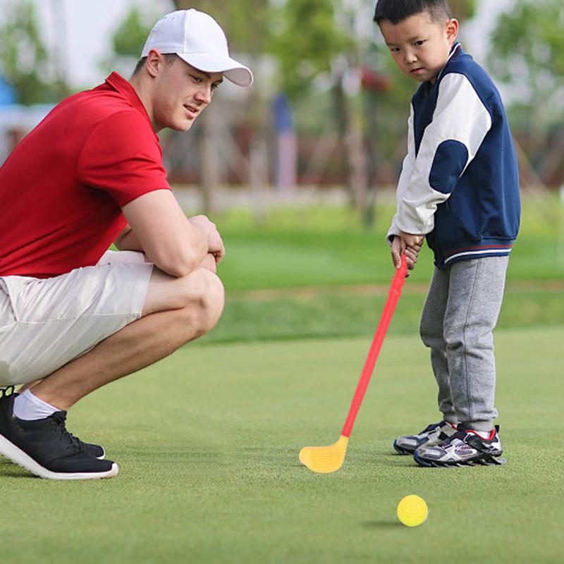 Kids Golf Clubs Toddler Outdoor Toys Golf Interactive Family Bonding Game for Backyard Garden Indoor Outdoor Preschool Sports
