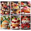Delicious Cupcake Diamond Painting Strawberry Dessert Full Drill Mosaic Embroidery DIY Kitchen Dining Room Wall Decor Gift