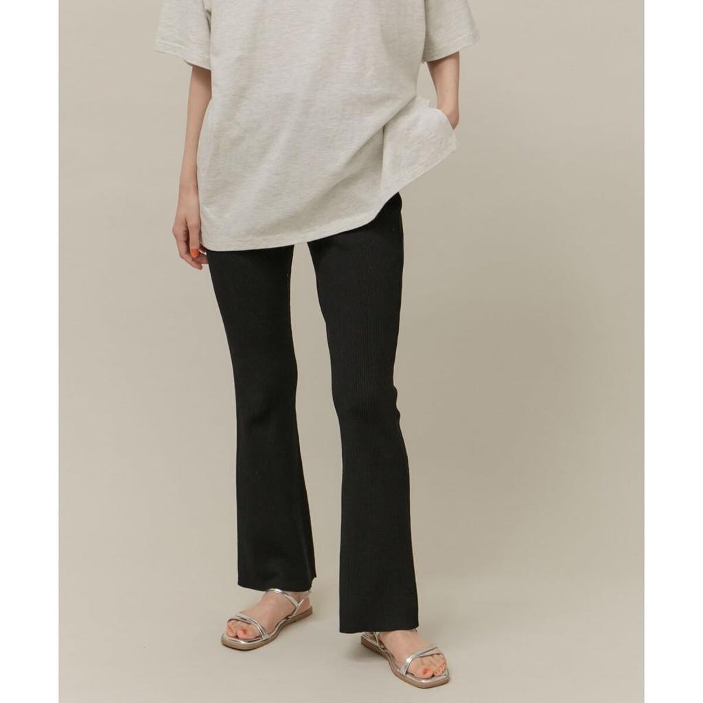 ROPE PICNIC R Knit Charcoal Size 38 Pants, (06),