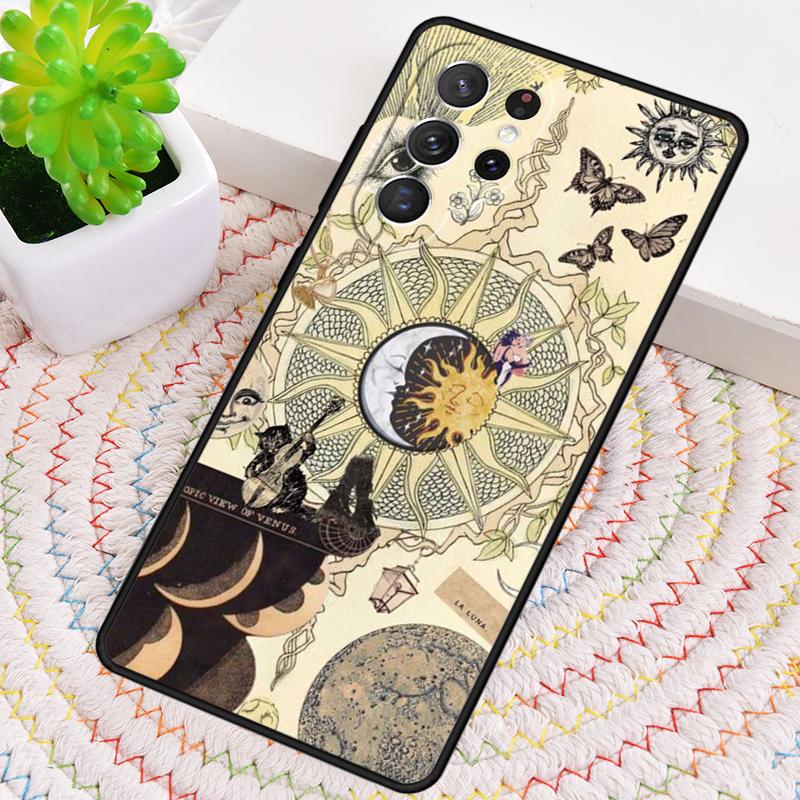 

Suns Moons Clouds Astrological TPU Phone Case For Samsung Galaxy note 10 pro S26 S25 S24 S23 S22 Ultra Plus S21 FE S20 Cover Galaxy S24+