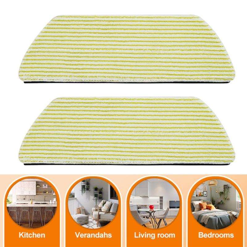 6PCS Multifuntional Floor Mopping Cloths Mop Attachments Dust Catching Mop Pad Reusable Mop Cloth for RV2820 Vacuum