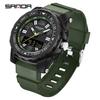 Sanda Student Sports Waterproof Luminous Dual-Display Multifunction Electronic Wristwatch