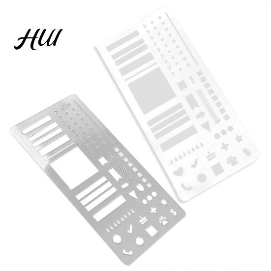Curved Layout Correction Tool Planning Calendar Templates Ruler Set Transparent Plastic Stencils for Journaling Stencil Kit Dot Grid Journals
