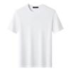 MONTAGUT Men's Embroidered Crew Neck Cotton Blend Short Sleeve T-Shirt