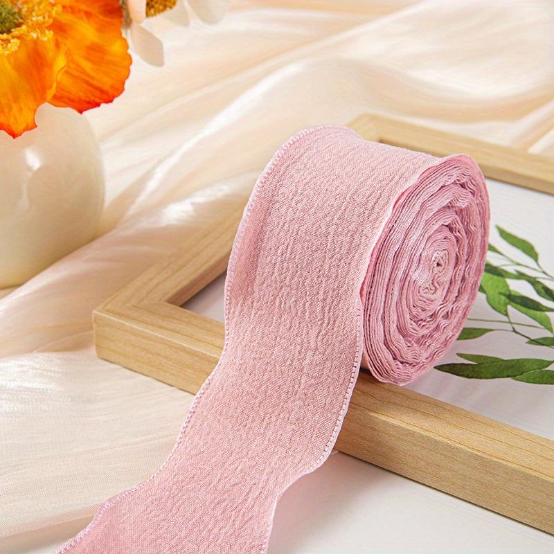 1Pc Lace Pleated Ribbon DIY Cake Bouquet Flowers Fishtail Yarn Packaging Linen Wavy Lace Ribbon
