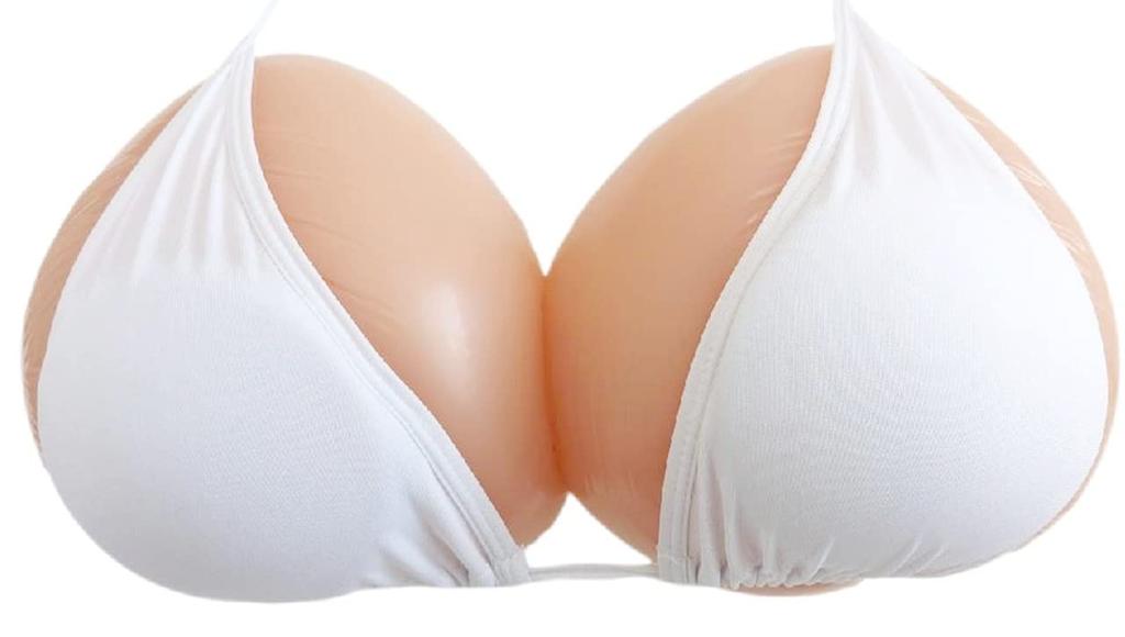 Triangular Breast Cancer Silicone Artificial Set of Left and Breast Pads X [Mikopuera] Pads, Bust, Breasts, 2, Right, (700g 2)