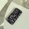 L-Lace Print Pattern Phone Case For iPhone 17,16,15,14,13,12,11 Pro Max, Lightweight and Practical Soft Black Cover