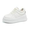 Platform white shoes women's autumn new small height increase versatile muffin shoes casual sports board shoes
