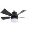 Ceiling Fan Light Dimmable 3 Color Temp 3 Wind Speed 1H 2H 4H Timer E26 Small Fan Lamp with Remote for Bedroom Kitchen