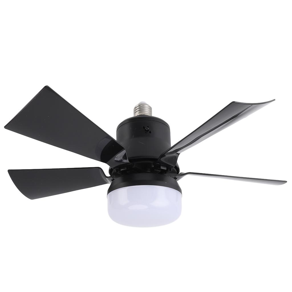 Ceiling Fan Light Dimmable 3 Color Temp 3 Wind Speed 1H 2H 4H Timer E26 Small Fan Lamp with Remote for Bedroom Kitchen