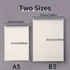 80 Pages/book Coil Notebook, A5/B5 Ring Spiral Notebook, Grid Loose-leaf Notepad, Journal Memo, Softcover Notebook