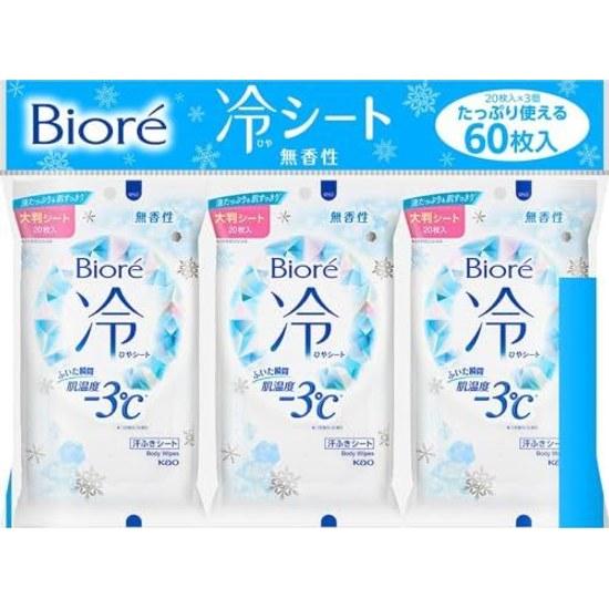 Bioré Cooling Sheets Unscented Set 3 can also be used heat prevention.