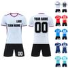 Personalisierte Shirts Kit Herren Mädchen mit Namen Nummer benutzerdefinierte Fußballtrikots für Jungen Trainingsanzug