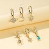 Cosmic Star and Moon series earrings set, design versatile earrings combination