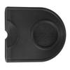 Black Multi Function Thicken Anti Skid Coffee Tamper Holder Silicone Pad Mat(Black)