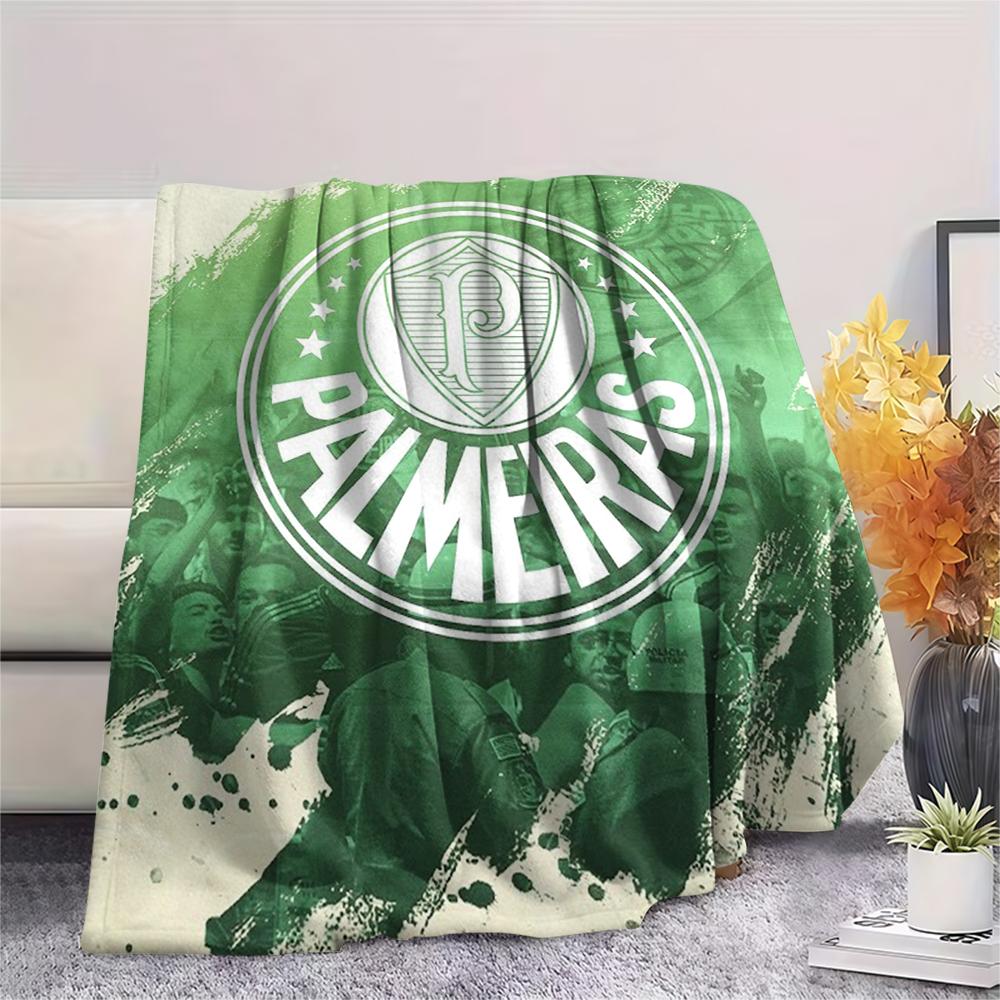 Palmeiras FC Pattern Flannel Blanket, High Quality Comfortable for All Seasons, Home Decor, Warmth and Comfort, Perfect for Gifts.