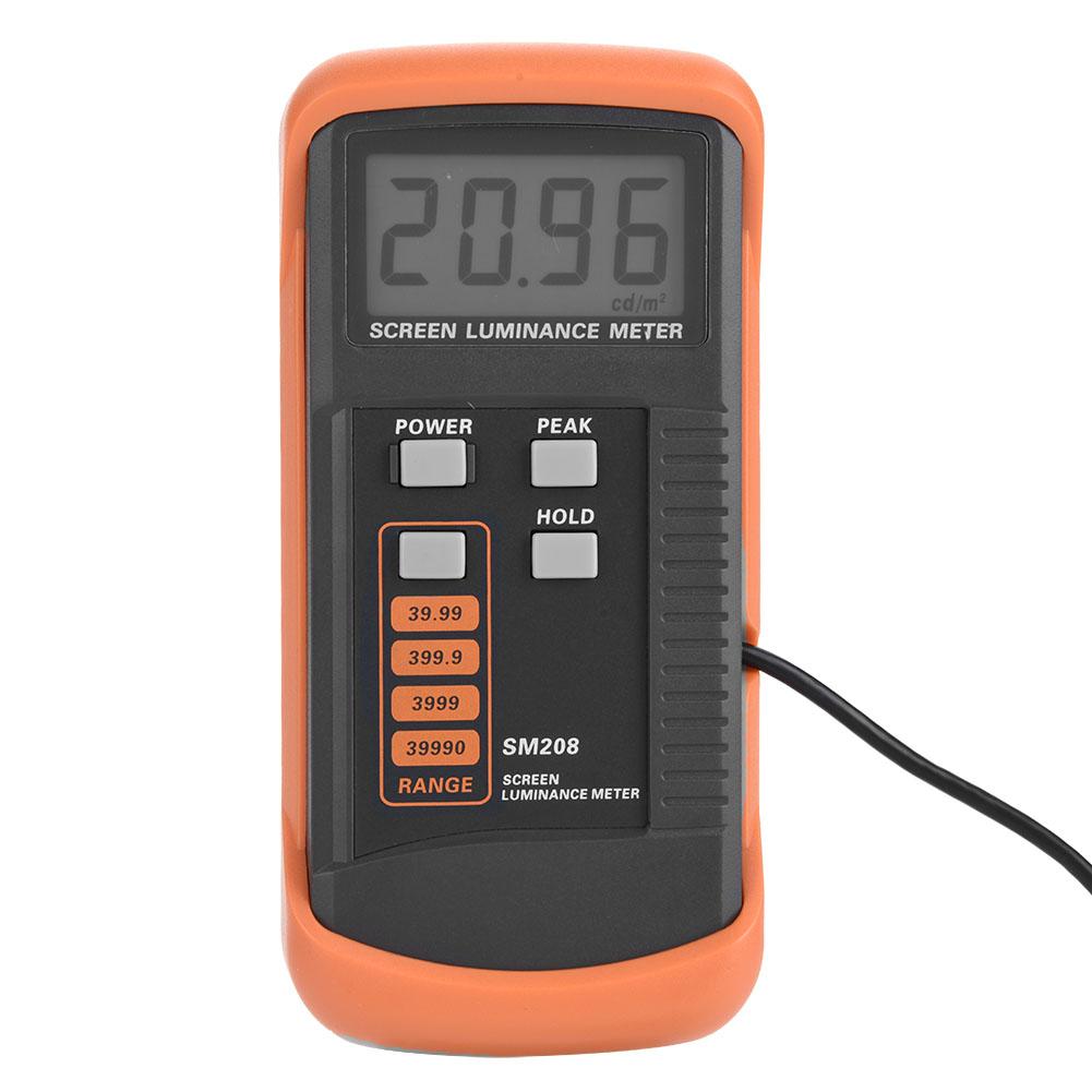 SM208 Screen Brightness Meter Portable Luminance Meter with Light Detector 0.01-3 0 cdCelsiusm
